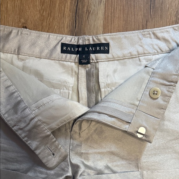 Ralph Lauren Cream High Waist Women's Shorts - Picture 4 of 4